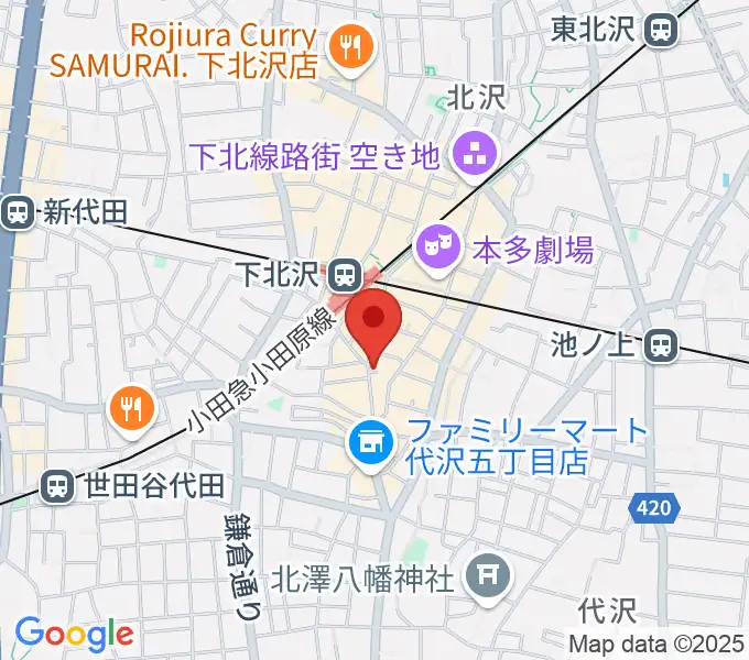 下北沢BREATHの地図