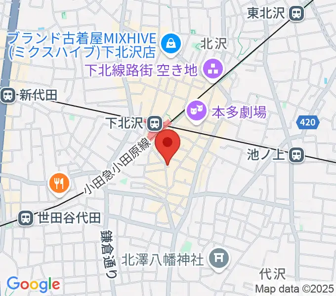 下北沢BREATHの地図
