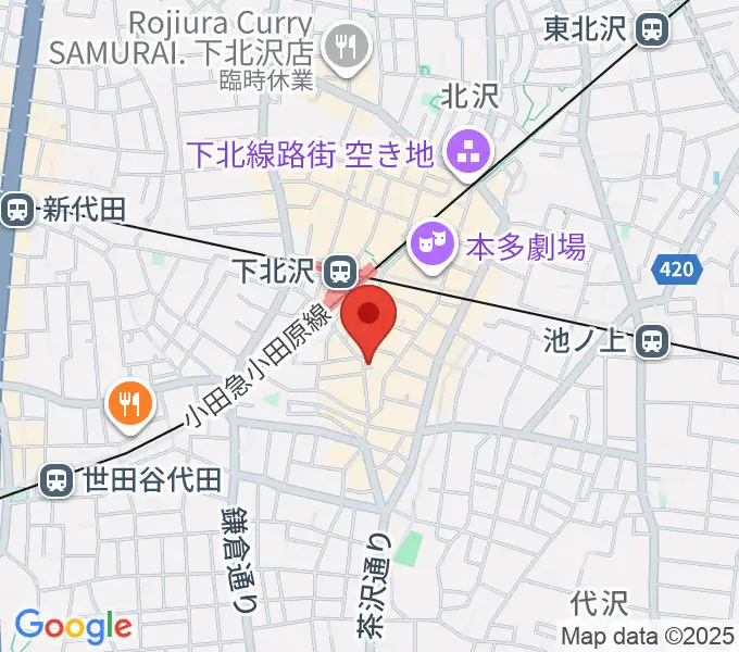 下北沢BREATHの地図