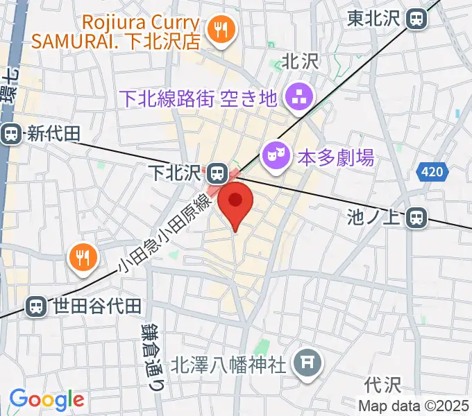 下北沢BREATHの地図