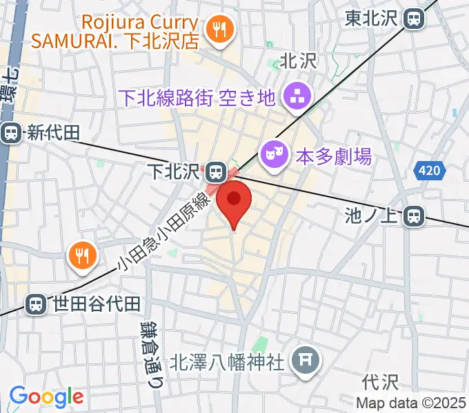 下北沢BREATHの地図