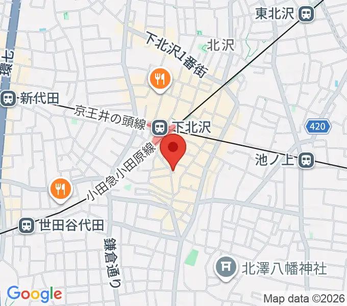 下北沢BREATHの地図