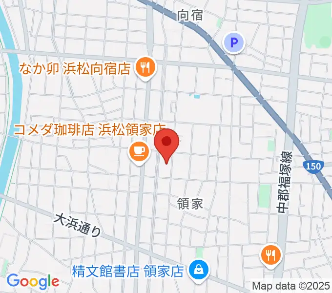 白羽楽器の地図