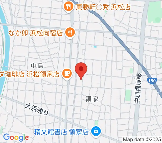白羽楽器の地図