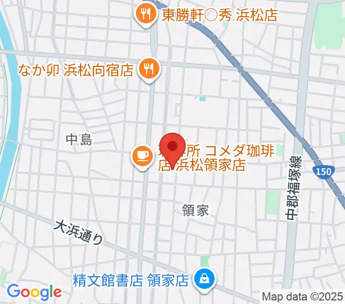 白羽楽器の地図