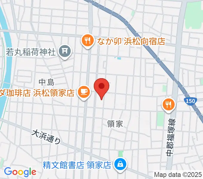白羽楽器の地図