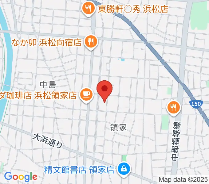 白羽楽器の地図