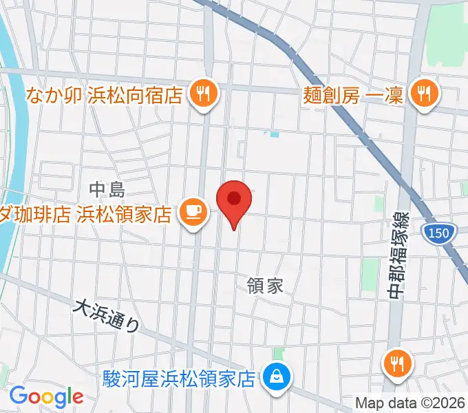 白羽楽器の地図