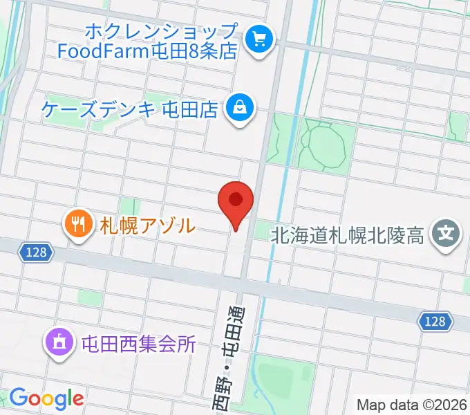 小林雅巳ピアノ調律所の地図