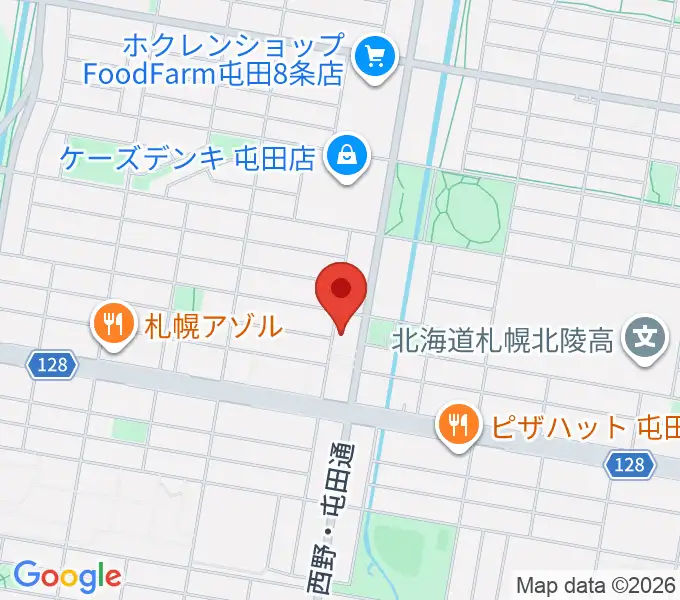 小林雅巳ピアノ調律所の地図