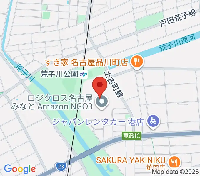 島村楽器 イオンモール名古屋みなと店の地図