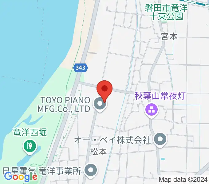 東洋ピアノ直営ピアノセレクトショップの地図