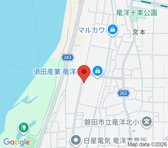 東洋ピアノの地図