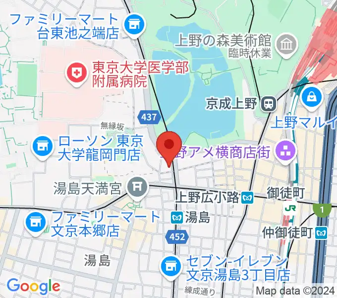 パールフルートギャラリー東京の地図