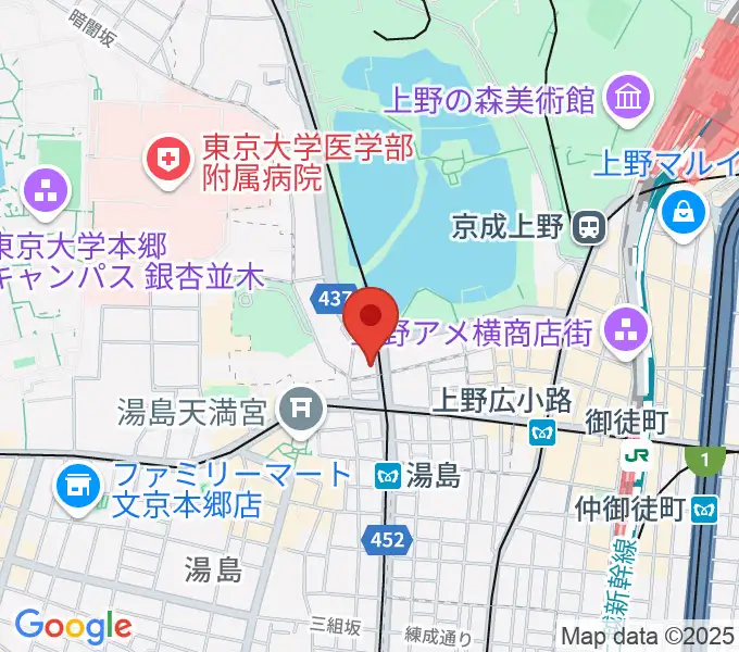 パールフルートギャラリー東京の地図