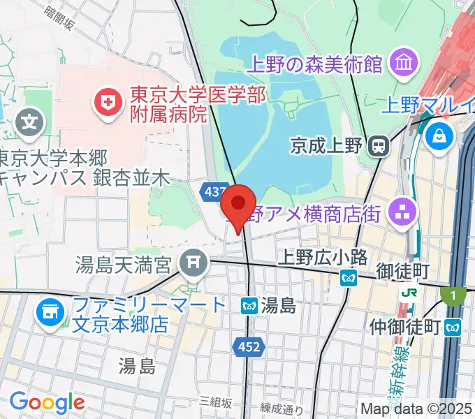 パールフルートギャラリー東京の地図