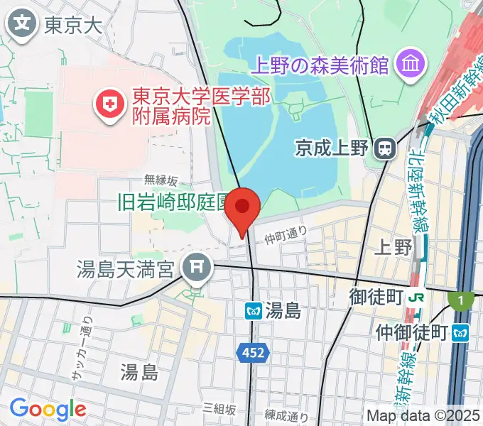 パールフルートギャラリー東京の地図