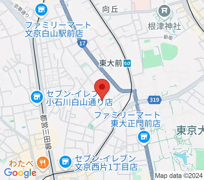 吉田真紀音楽教室の地図