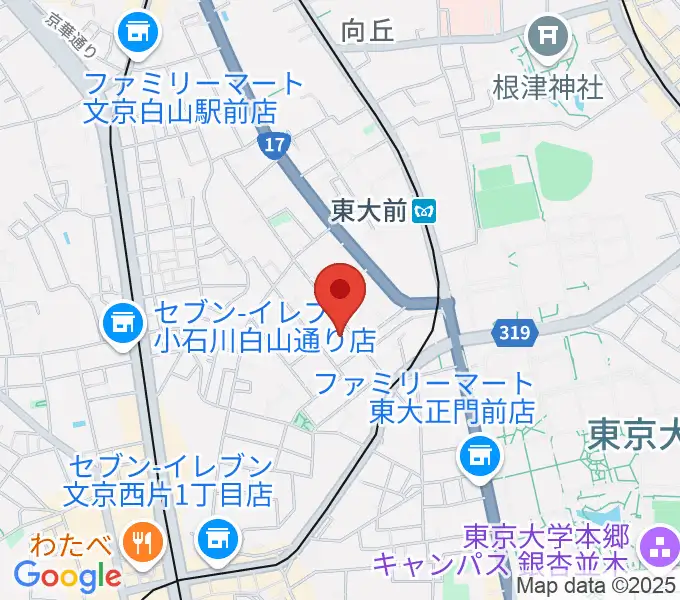吉田真紀音楽教室の地図