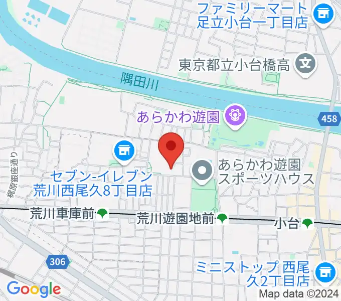 ポップコアスタジオの地図