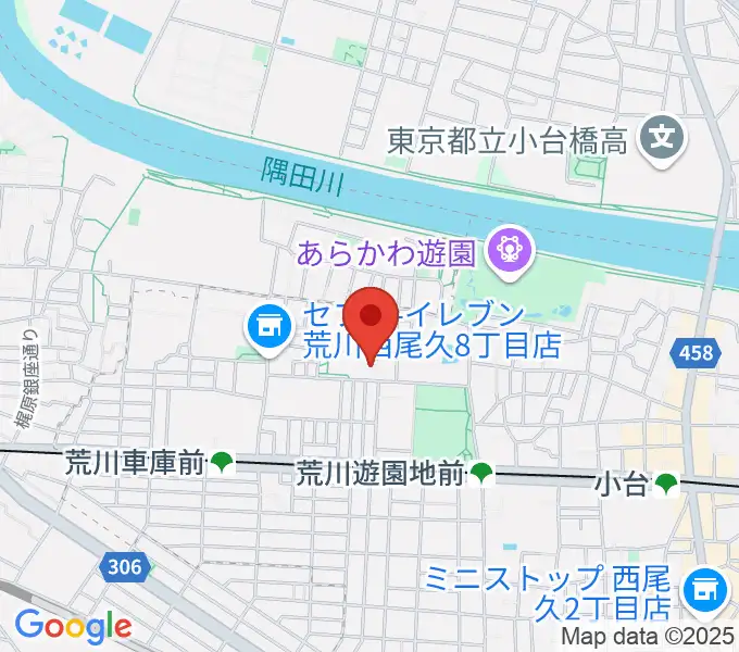 ポップコアスタジオの地図