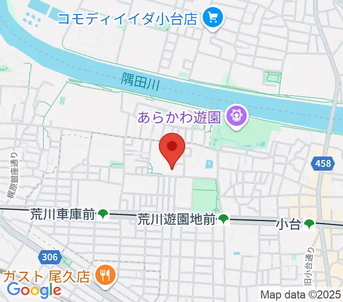 ポップコアスタジオの地図