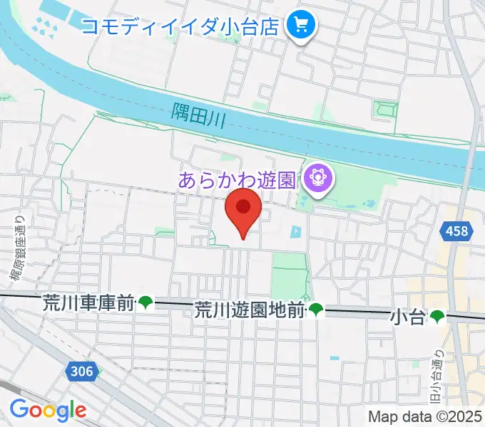 ポップコアスタジオの地図