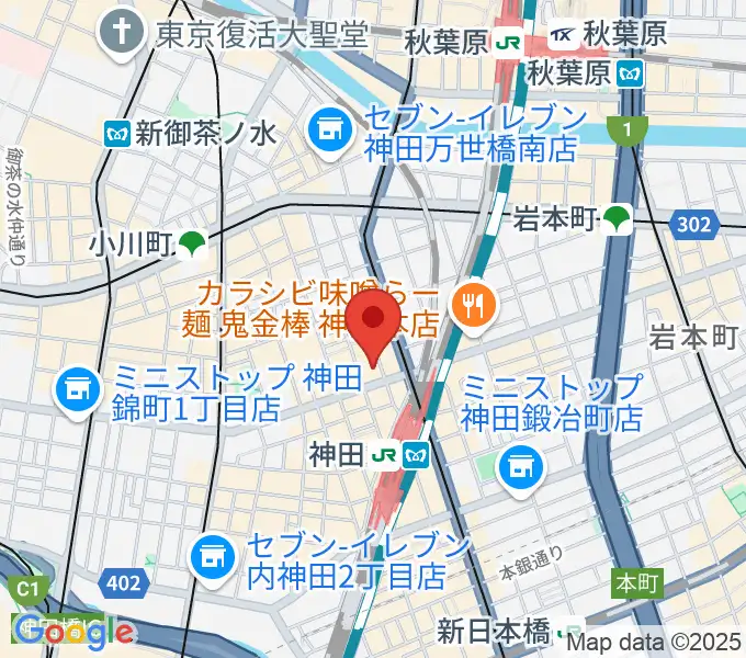 神田商会の地図