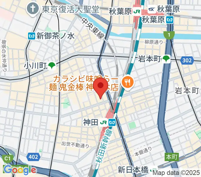 神田商会の地図