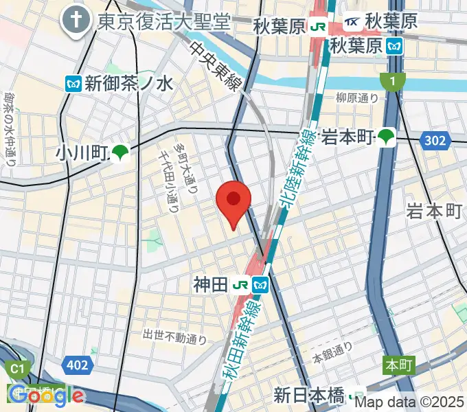 神田商会の地図