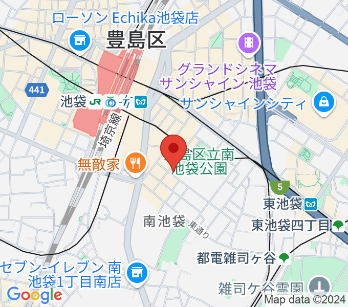 ミヤザワフルート アトリエ東京の地図