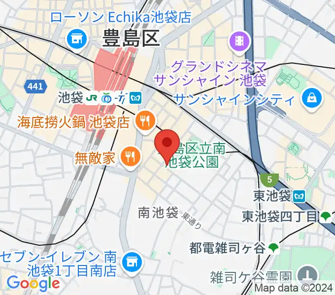 ミヤザワフルート アトリエ東京の地図