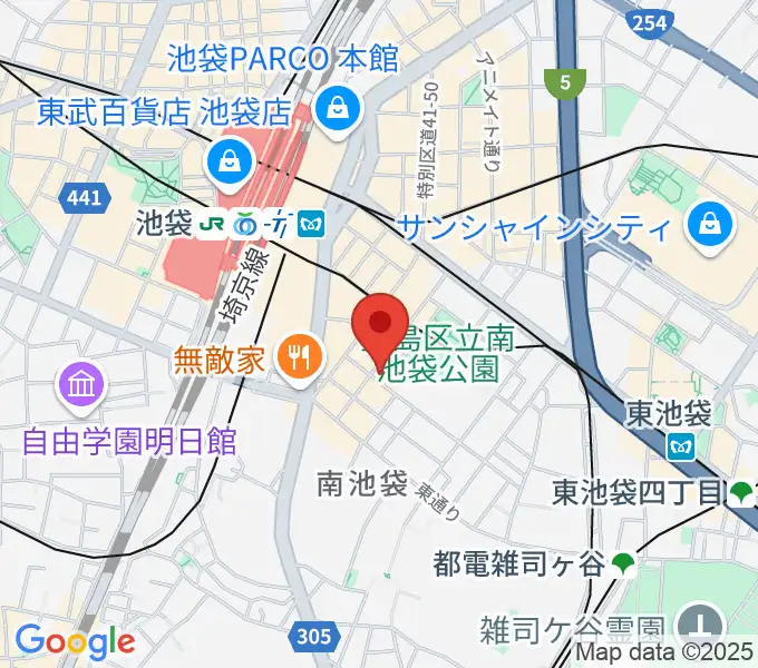 ミヤザワフルート アトリエ東京の地図