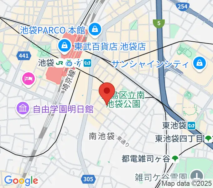 ミヤザワフルート アトリエ東京の地図