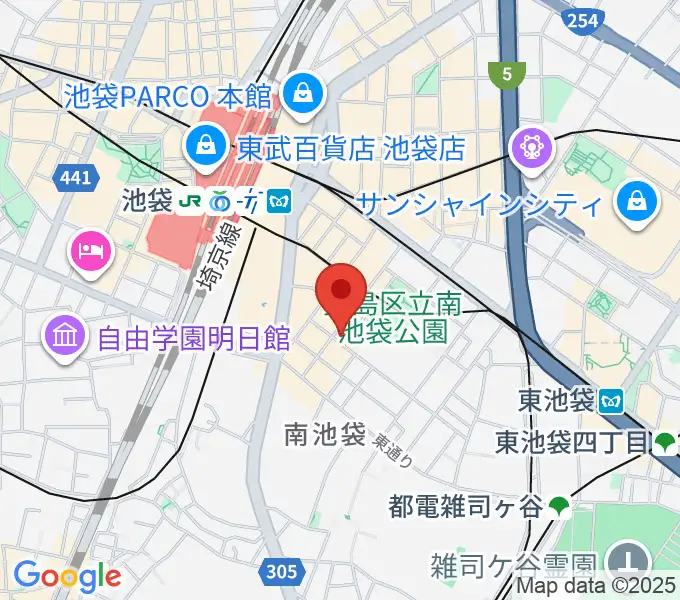 ミヤザワフルート アトリエ東京の地図