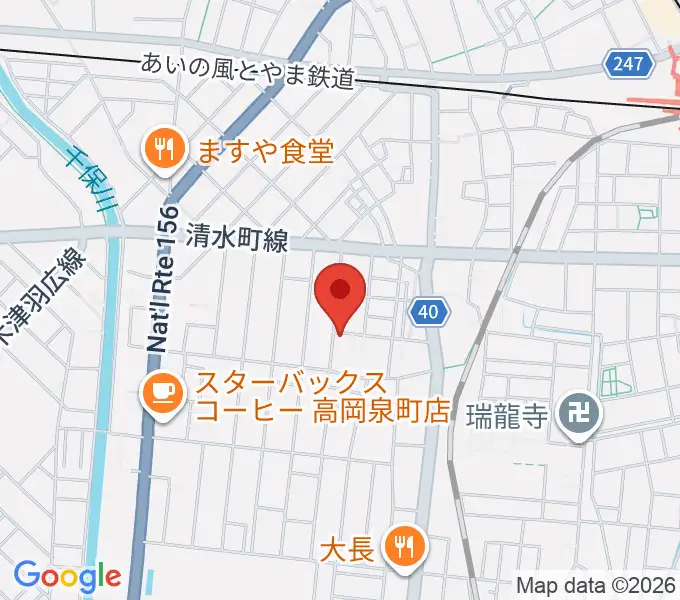 ウィンズラボ 貸しスタジオ・Jクラブの地図