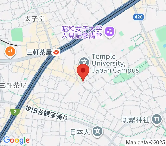 ピアノプラスの地図