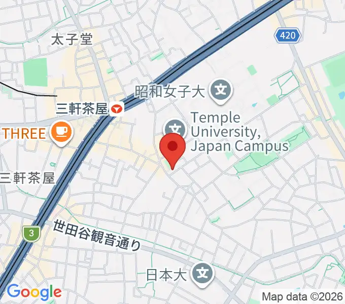 ピアノプラスの地図