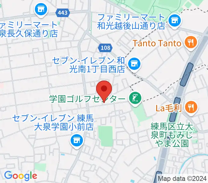 アキヤマフルートの地図