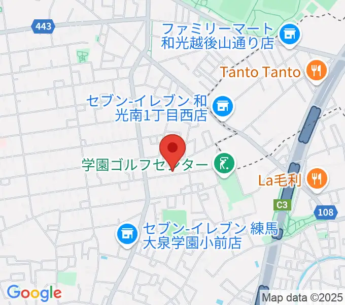 アキヤマフルートの地図