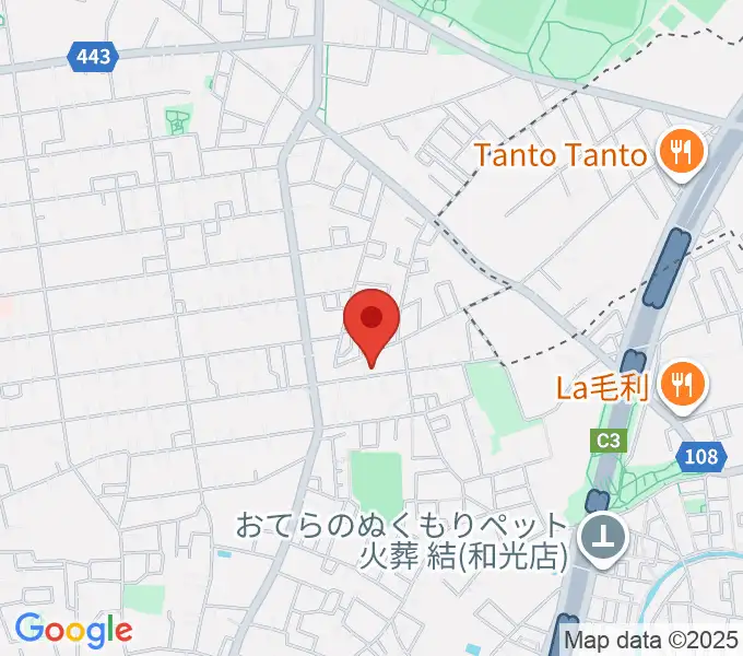 アキヤマフルートの地図
