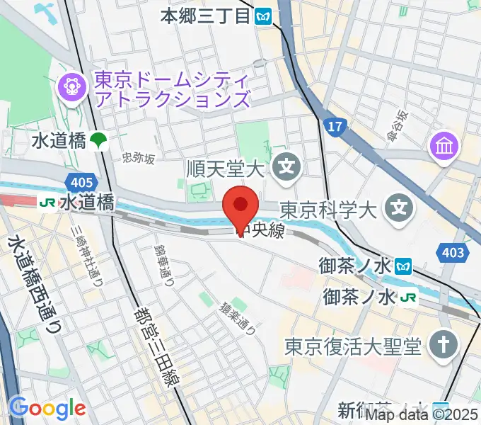 スズキ・メソードお茶の水センター教室の地図