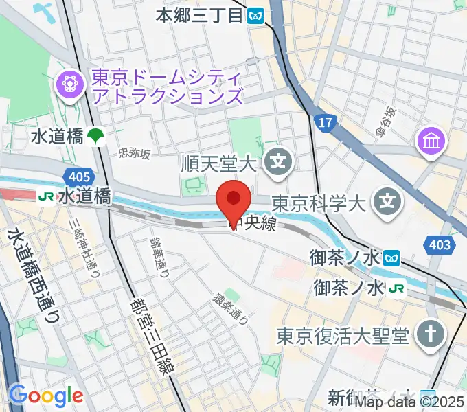 スズキ・メソードお茶の水センター教室の地図