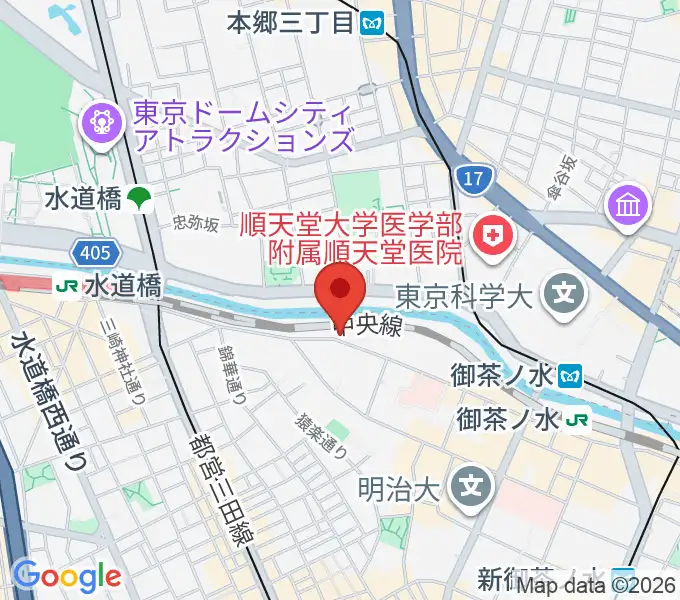 スズキ・メソードお茶の水センター教室の地図