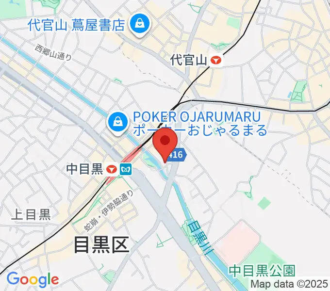 スズキ・メソード中目黒教室の地図