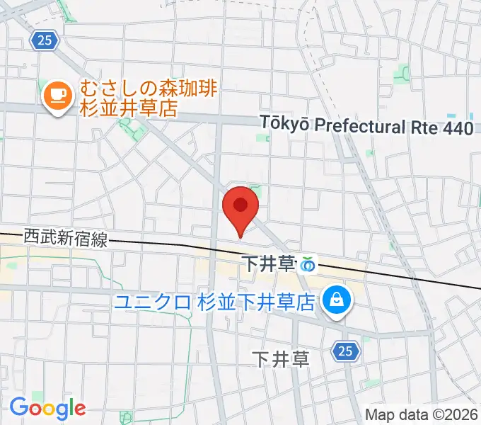 ジャパンロータリートランペットセンターの地図