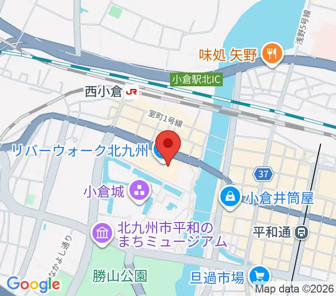 島村楽器 小倉リバーウォーク店の地図