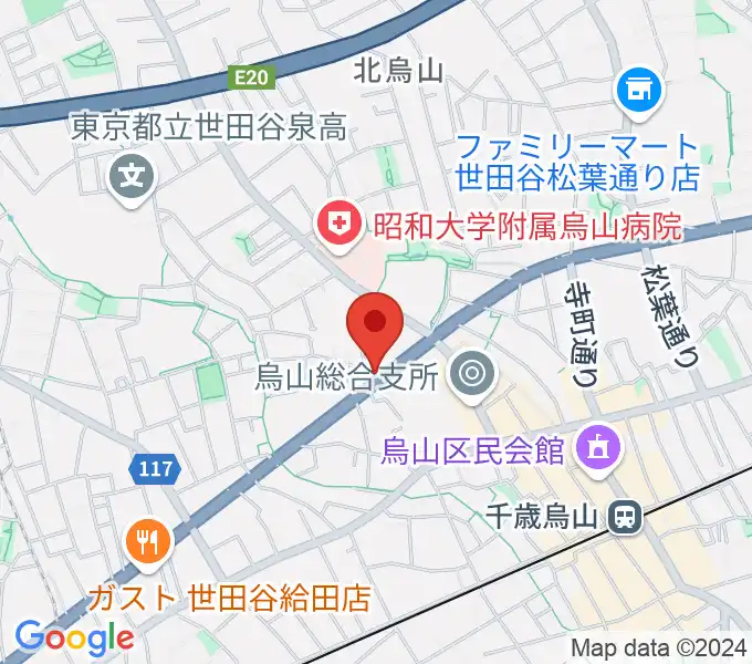 ベヒシュタイン・ジャパン本社ショールームの地図