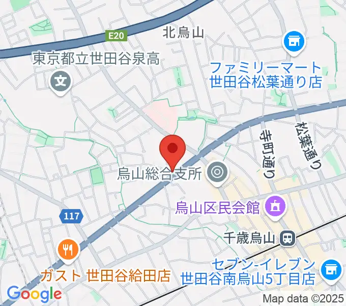ベヒシュタイン・ジャパン本社ショールームの地図