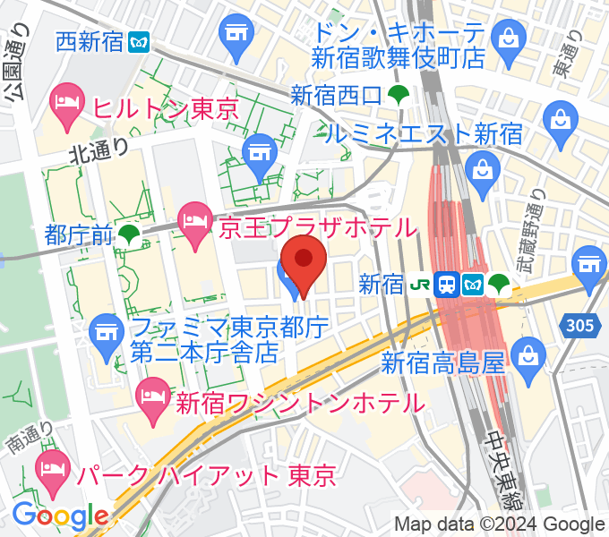 新宿ピアノ社の場所